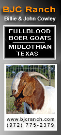 BJC Ranch - Fullblood Boer Goats - Midlothian, Texas